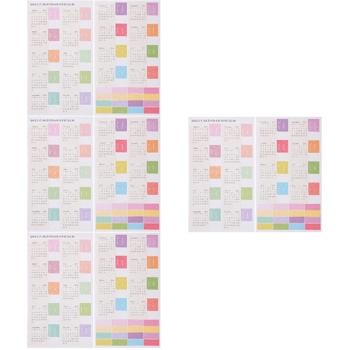 

40 Sheets Calendar Stickers Planner Stickers Yearly Stickers DIY Stickers
