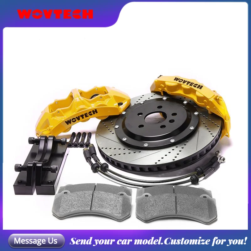 

Wovtech Gt6 Brake Kit 6 Pot Big Caliper with 355*32mm Rotor Disc Kits for Golf Gti Mk7 5 Front 18 Inch Front Wheel