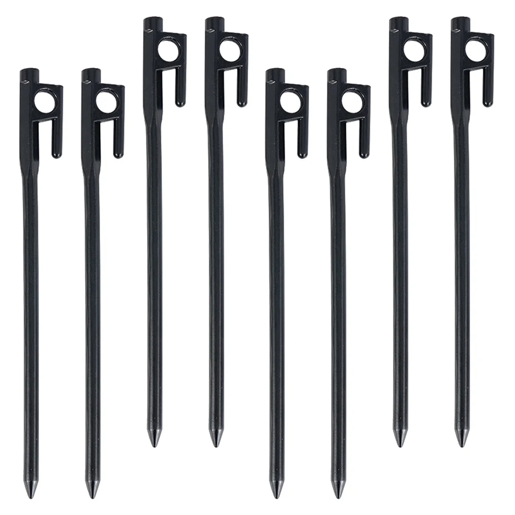 

8 Pcs Tent Pegs Awning Rope Fixing Nails Beach Canopy Ground Cast Iron Garden Stakes Tents