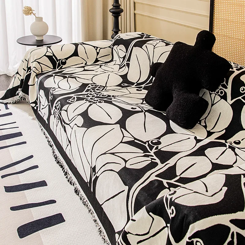 

Полотенце для дивана с 3D принтом вишневого дерева, для гостиной, хлопковое покрывало для одноместного и четырехсезонного дивана, ткань для защиты дивана