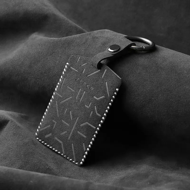 

Car Card Key Holder For ZEEKR 001 009 X Suede Car Card Key Case Protector Cover Keychain Key Case Accessories