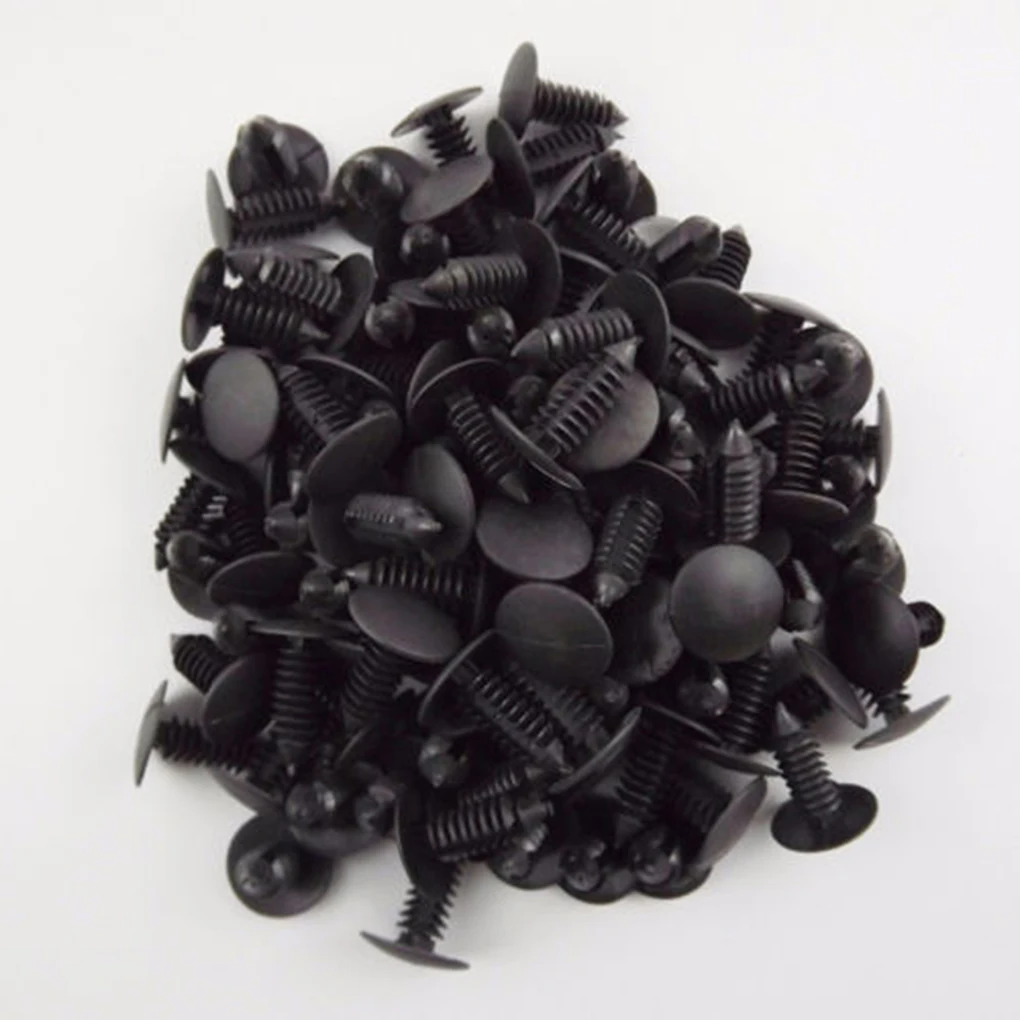 

100pcs Universal Plastic Rivets Car Auto Fastener Bumper Push Pin Vehicle Fender Clips Buckles