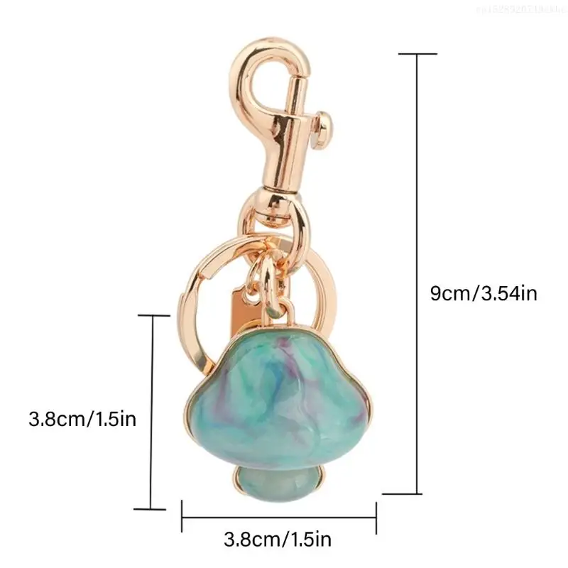 Элегантный портативный аксессуар-брелок в форме гриба для повседневного