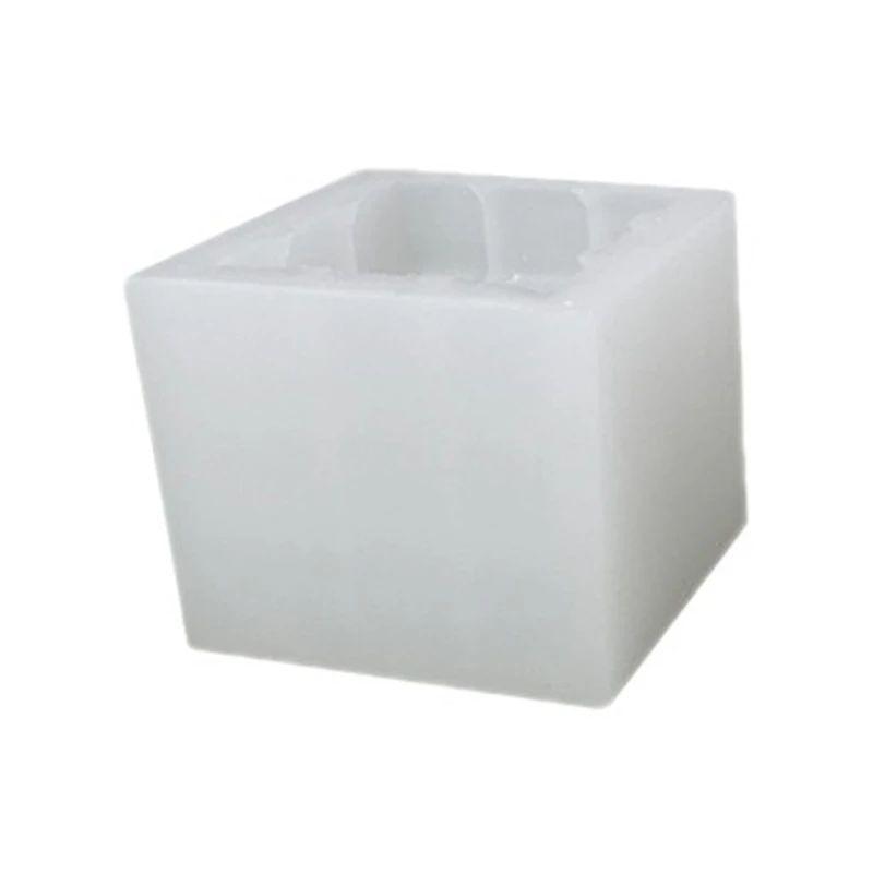 Кубическая силиконовая форма для свечей расплавленный воск полимерные проекты