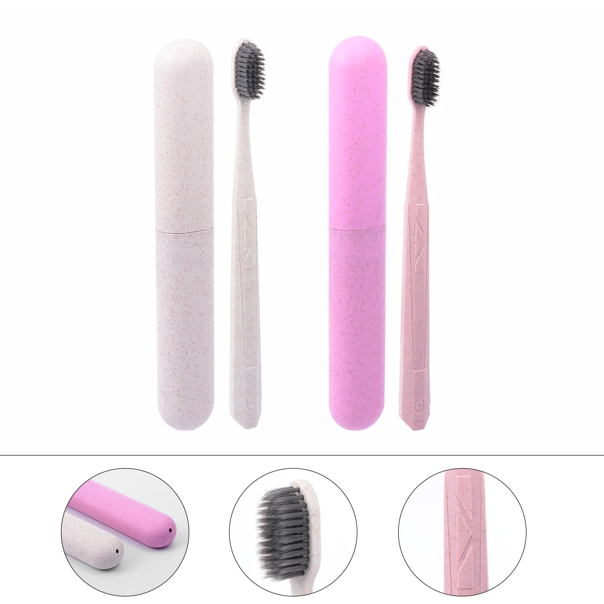 

2 набора, простой инструмент для чистки, зубная щетка с длинной ручкой для дома и помещений