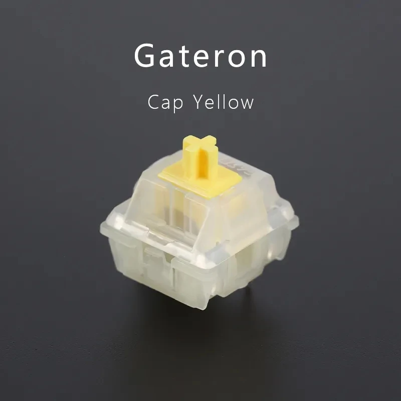 

Chosfox Gateron Cap Yellow Switch Switches 3-pin, RGB,Factory Lubrication Switch for Mechanical Keyboard
