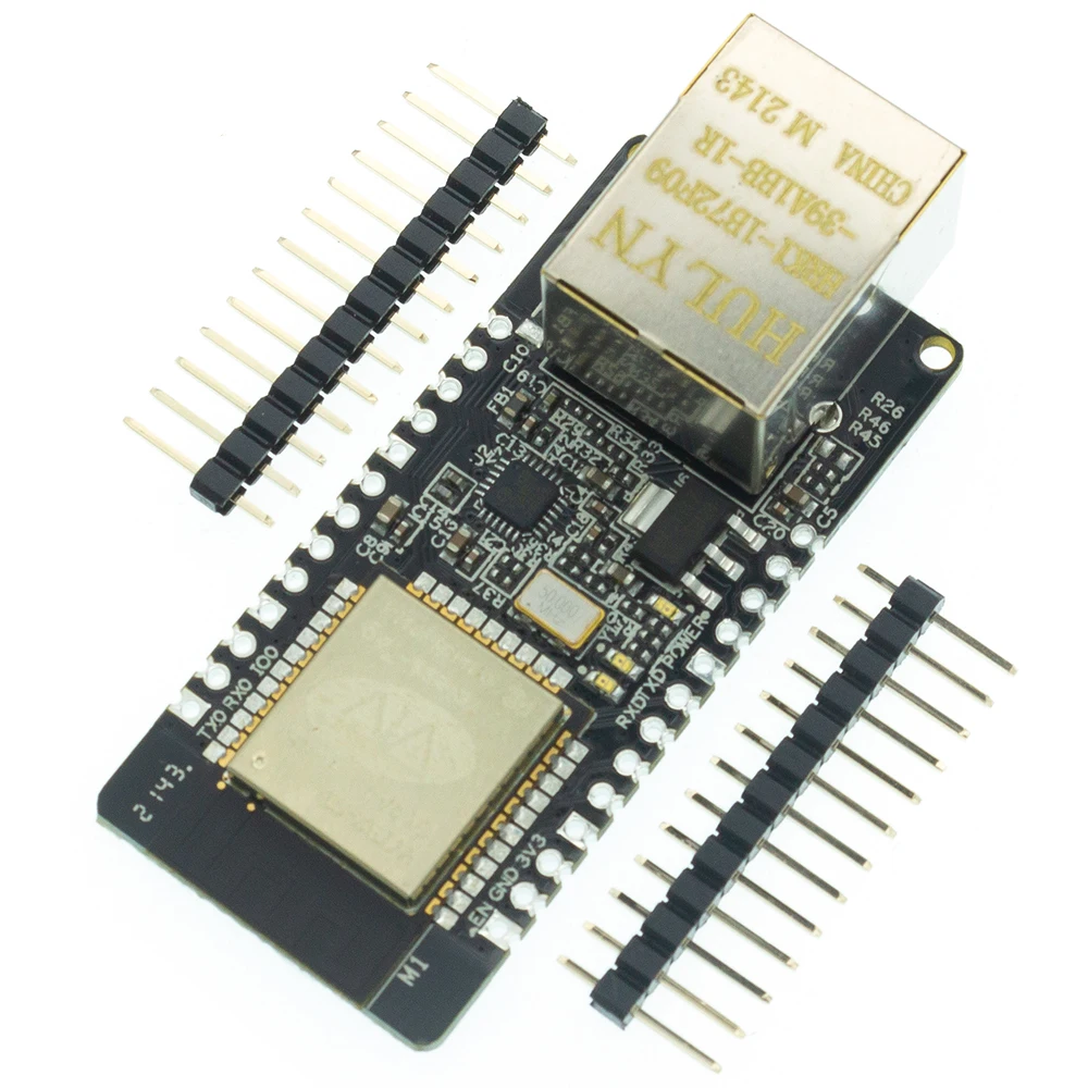 

WT32-ETH01 Embedded Serial Port Networking Ethernet Bluetooth-compatible WIFI Combo Gateway MCU ESP32 Wireless Module Board