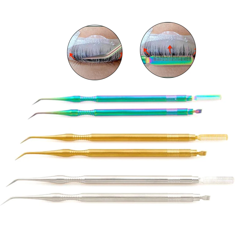 

Stainless Steel Lash Lift With Comb Makeup Applicator Eyelash Perming Stick Tool Lash Lifting Curler Eyelash Extension Tools