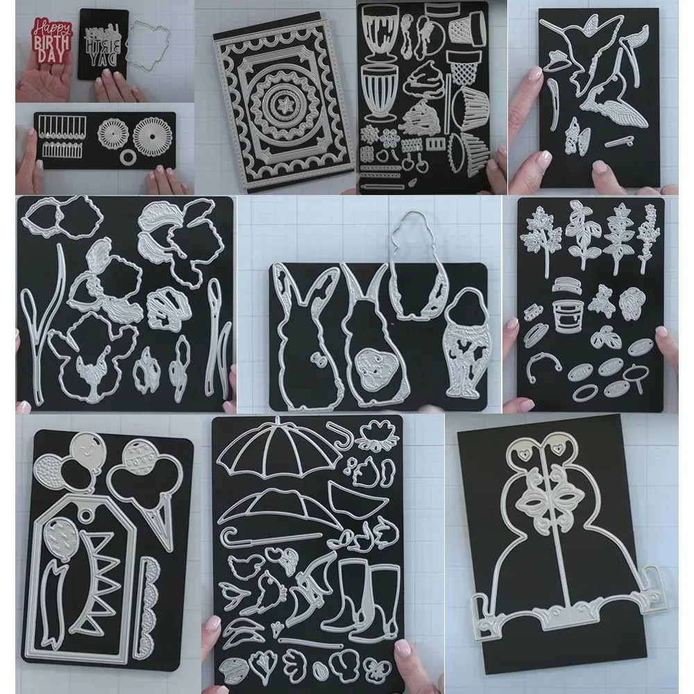 Мед вырез большой день рождения вырезанные штампы рандомное украшение трафарет