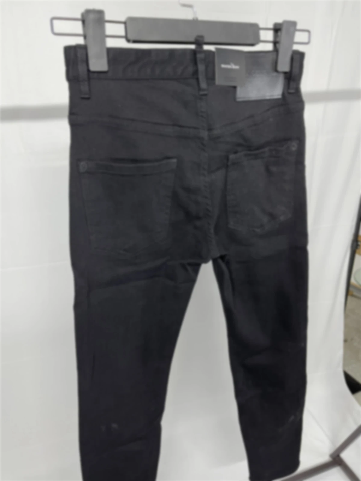 2024 весна/лето новые джинсы D2 модные мужские потертые водой нашивки с дырками