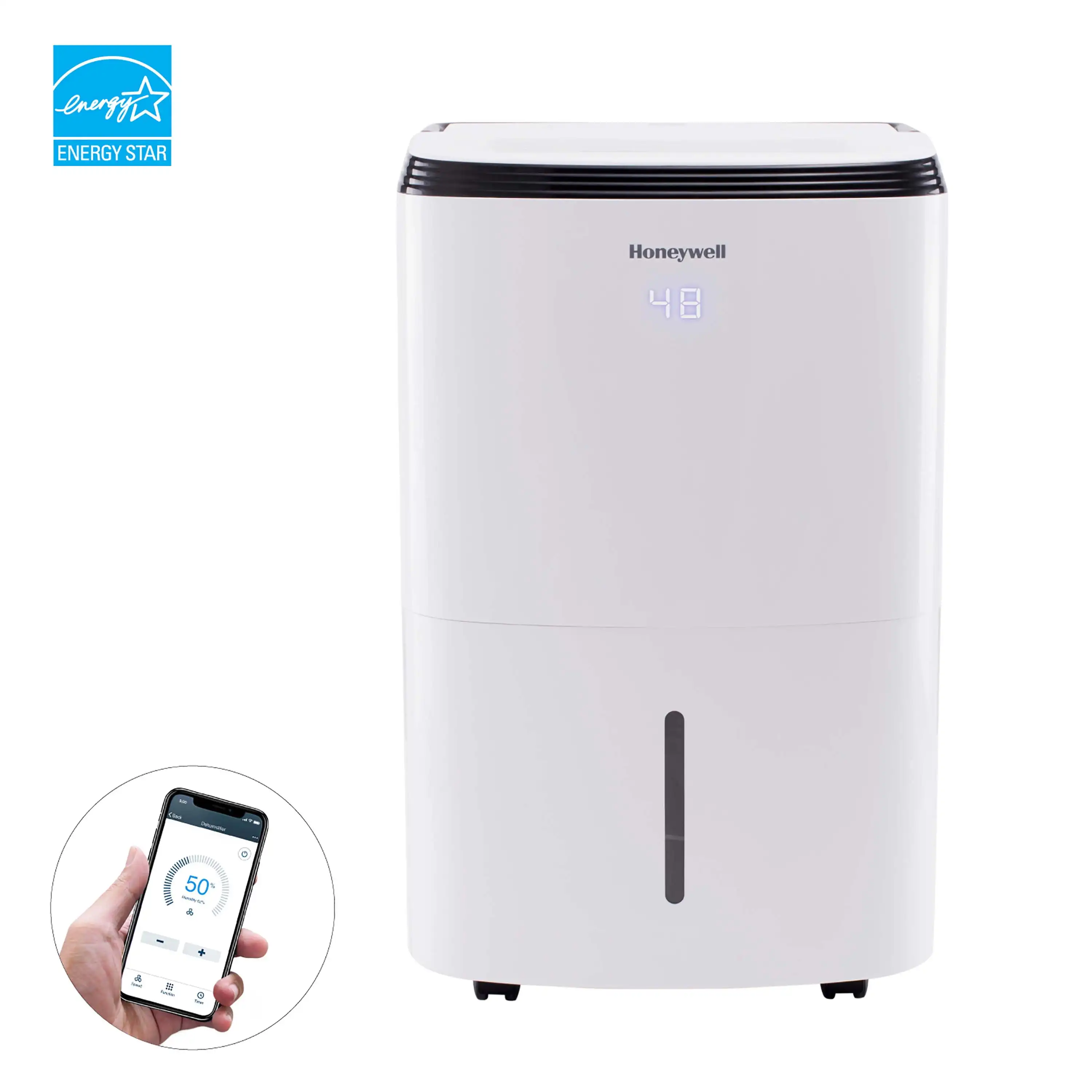 

30 pt 3000 sq ft Dehumidifier in White - Smart Technology Capable, Energy Efficient | USA | NEW