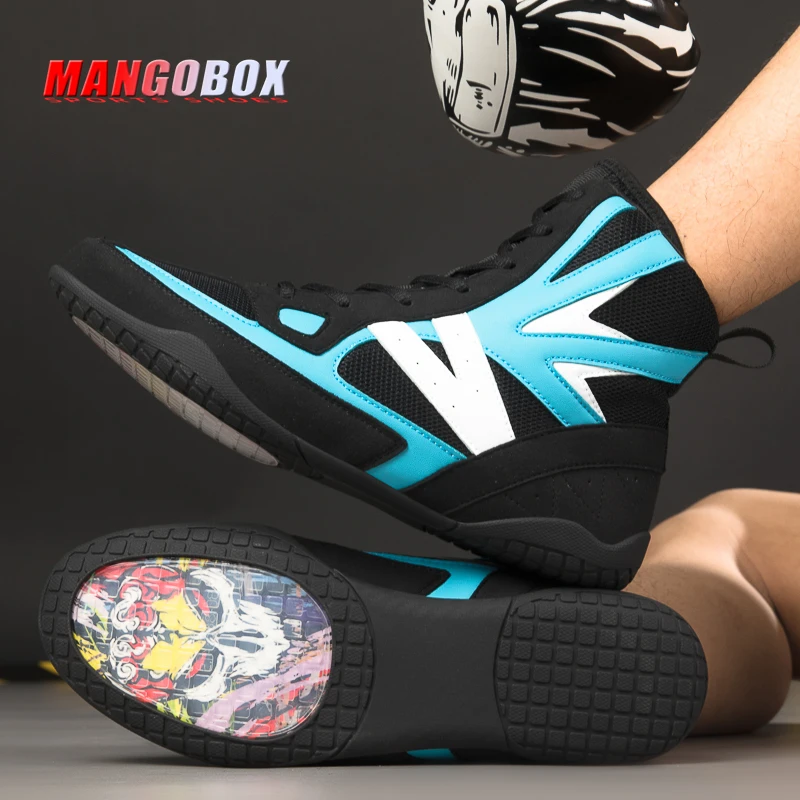 

Professional Men Women Wrestling Shoe Light Weight Couples Sanda Fighting Boots Luxury Brand Boxing Shoe Wrestling Training Shoe