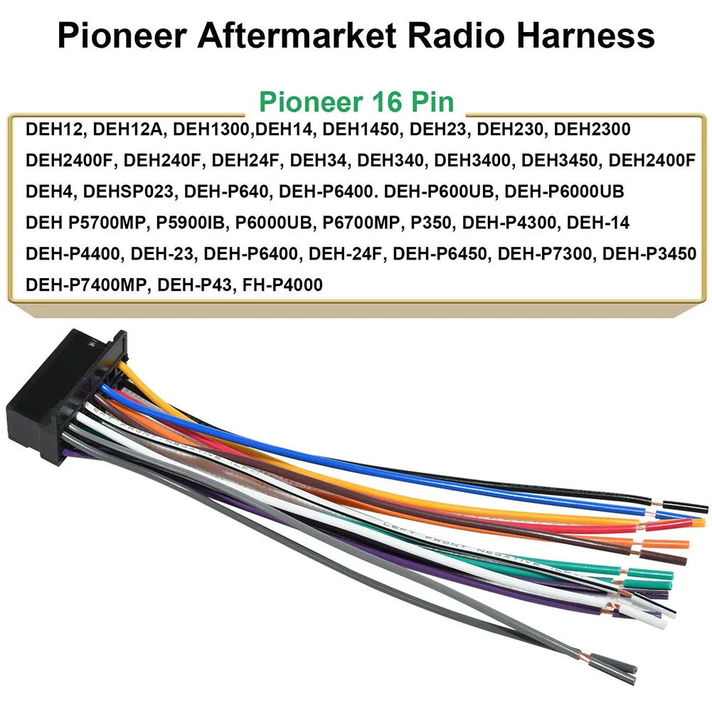 

Радиопровод Pioneer, автомобильный соединитель DEH12, DEH23, DEH2300