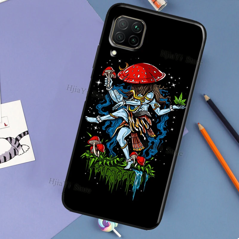 Чехол психоделический магический гриб для Huawei P60 P40 P20 P30 Pro Nova 5T 9 P Smart Honor X8 X9a 50 70 Magic