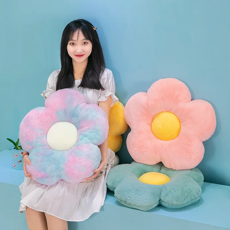 

Small daisy flower cushion floral plush cushion nap pillow back cushion wholesale custom plush toys