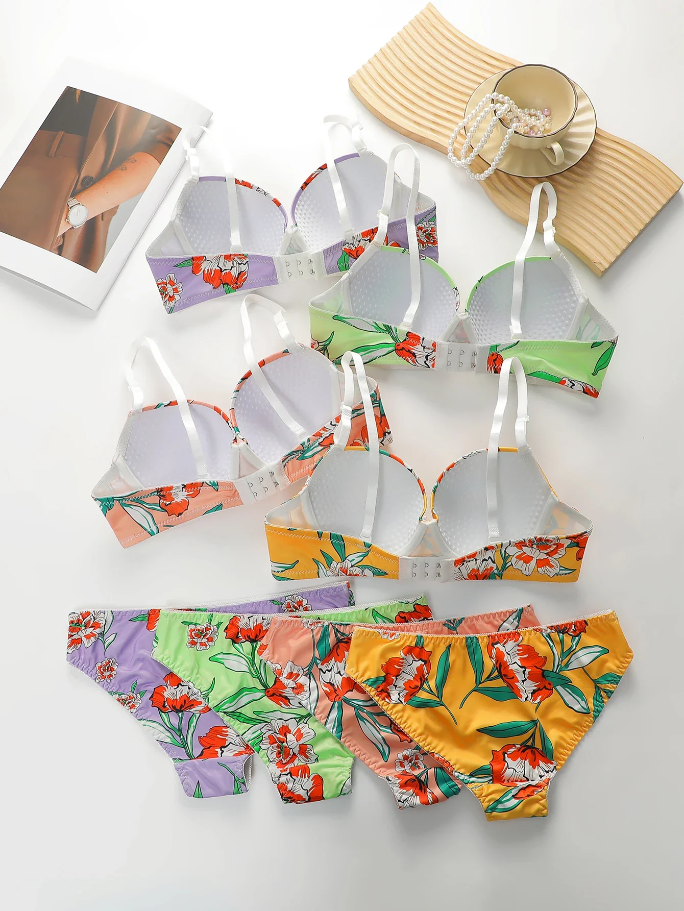 Лидер продаж высококачественный многоцветный комплект нижнего белья из 2