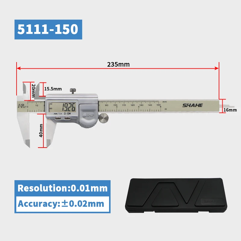 Цифровые штангенциркули Shahe 150/200/300 мм