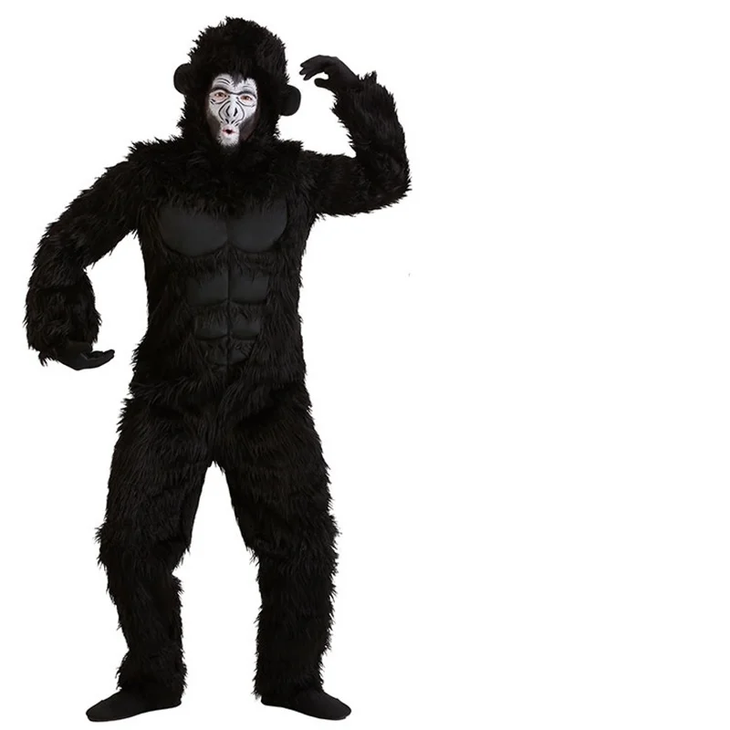 Костюм для косплея King Kong взрослых и детей плюшевый пушистый талисман аниме