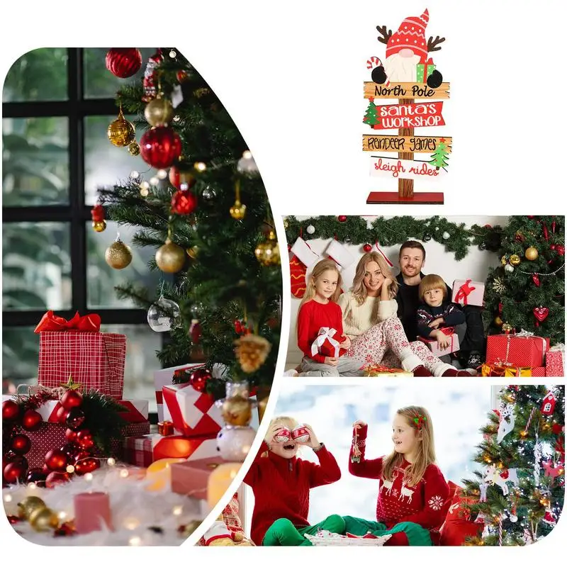 Настольное украшение для рождественской елки Санта-Клаус Счастливого Рождества