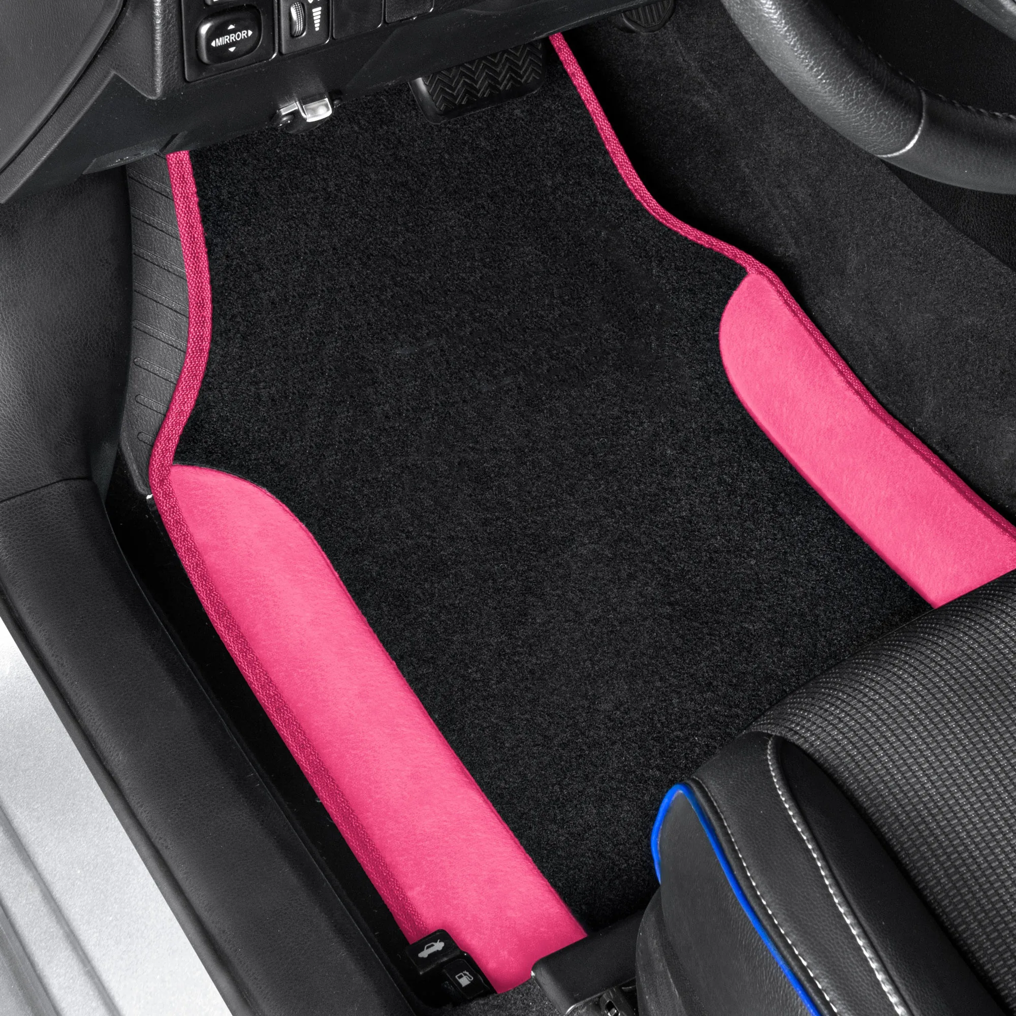 

4PCS Pink Car Floor Mats For Toyota For Ford For Mazda 6 Stylish Carpet