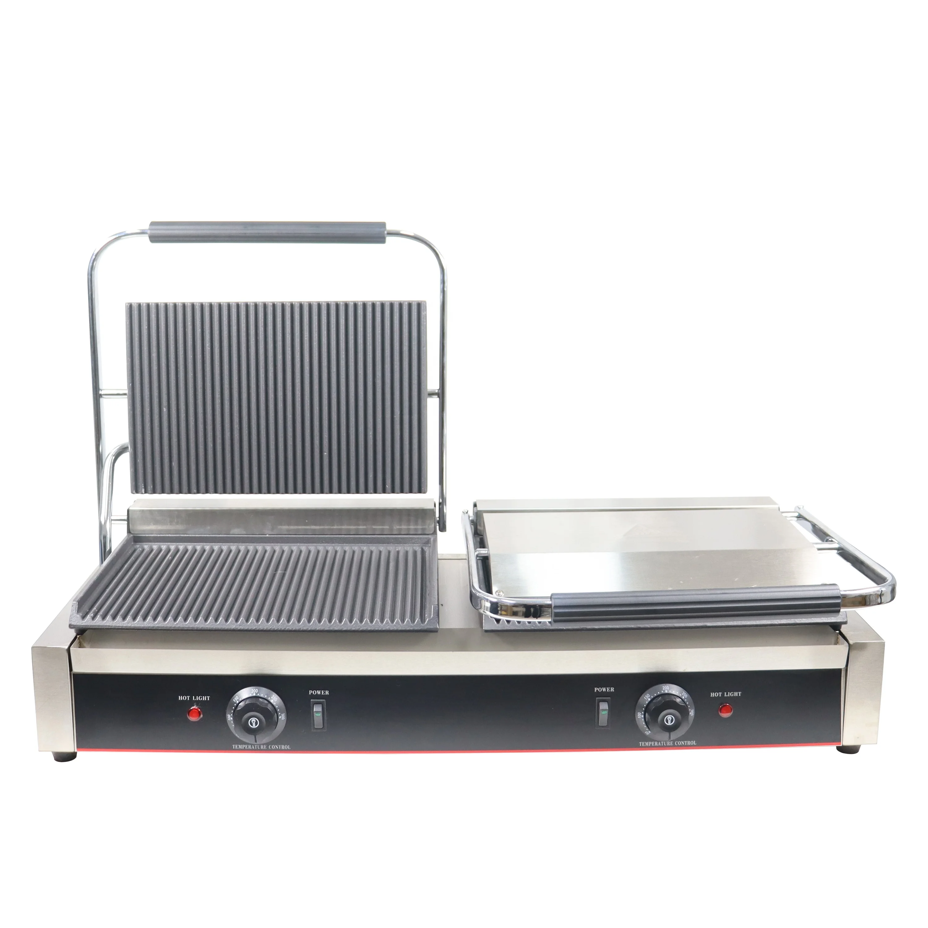 

Restaurant Beef Steak Machine Flat Plate Griddle Barbecue Electric Panini Press Machine Grill