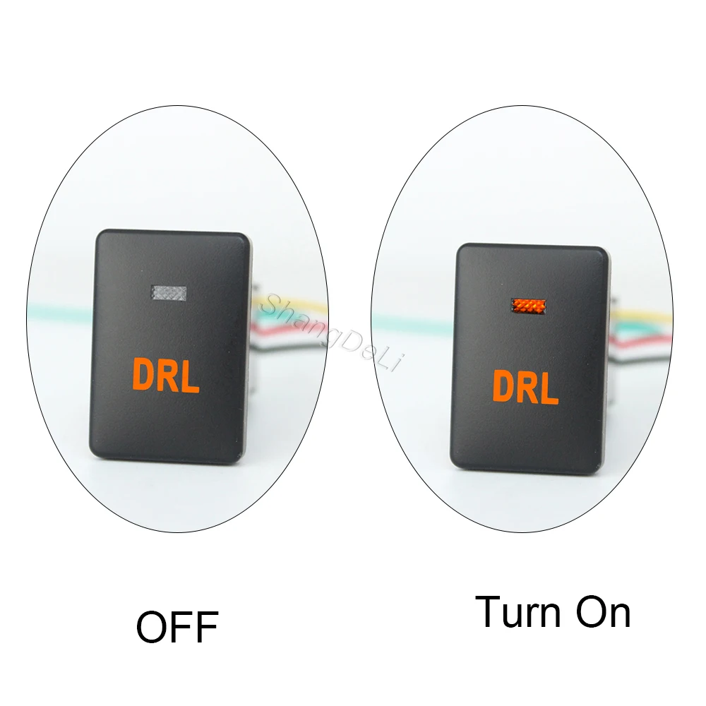 Автомобильный светодиодный светильник DRL радар включение и выключение камеры