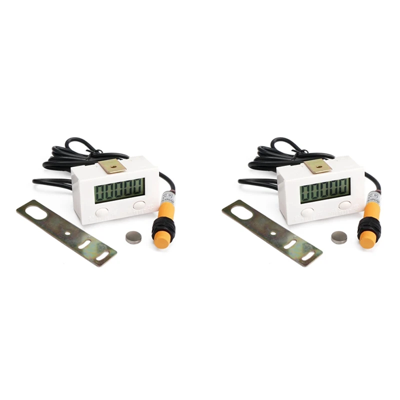 

2X 0-99999 LCD Digital Display Electronic Counter Punch Magnetic Induction Proximity Switch Reciprocating Rotary Counter