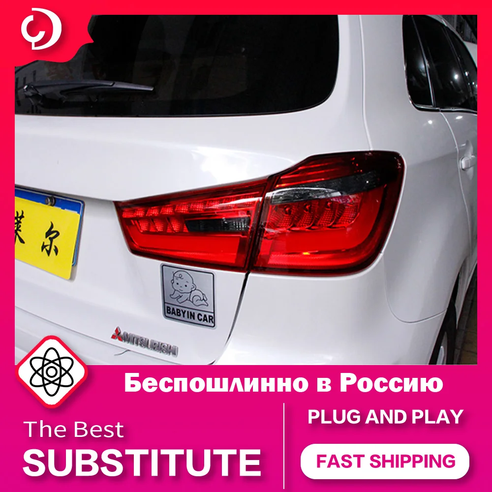 

AKD Car Styling Taillights for Mitsubishi ASX Tail Lamp 2011-2018 LED Tail Light DRL Fog Lights Turn Signal Rear Reverse Brake