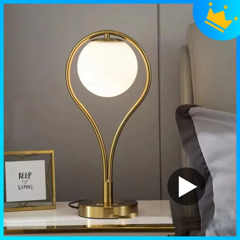 

Nordic Light Luxury Bedroom Bedside Light Easy To Install And Use Medieval Desk Lamp Table Lamp Desktop Decorative Light Plating