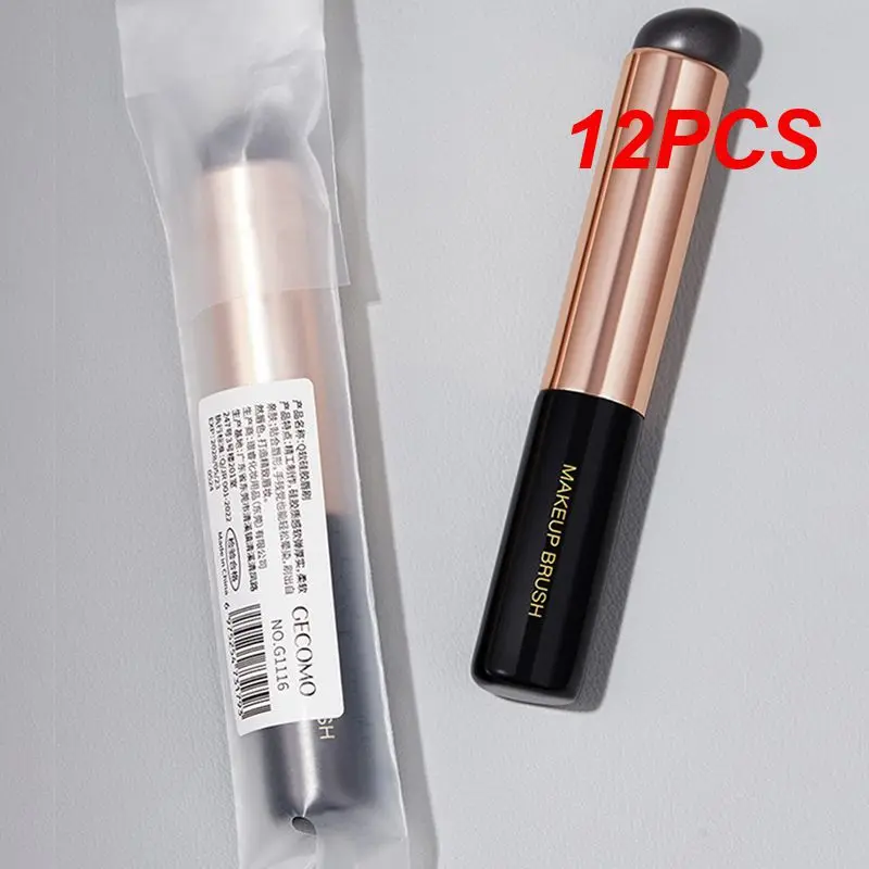 

12 шт. кисть для губ, простая в использовании Кисть для макияжа, круглая кисть для консилера, мягкая и приятная для кожи портативная Кисть для макияжа, 12 г размазывания