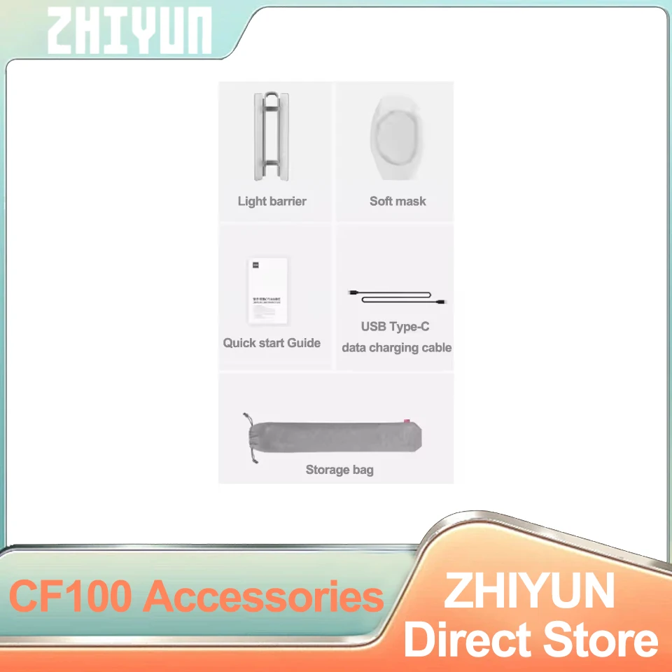 ZHIYUN CINEPEER CF100 100 Вт двухцветный RGB-подсветка представляет собой такого как прямая