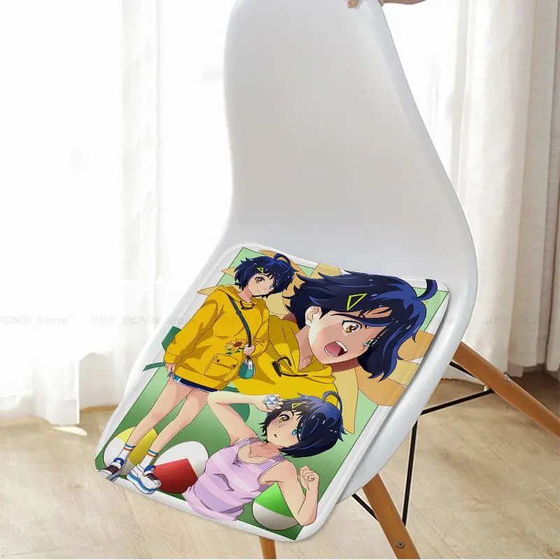 Hot Anime Wonder Egg Priority Modern Minimalist Style Plush Cushion Home Back Cushion Soft Comfortable 50x50cm Chair Cushions images - 6
