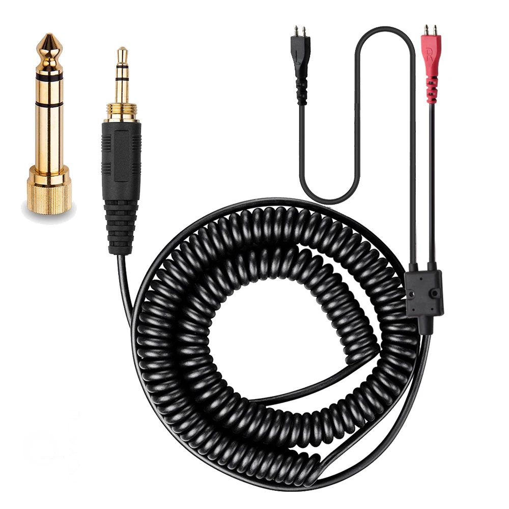 

Сменный пружинный кабель-удлинитель 6,35 мм для наушников Sennheiser HD535 HD540 HD545 HD560 HD565 HD580 HD600 HD650 HD660