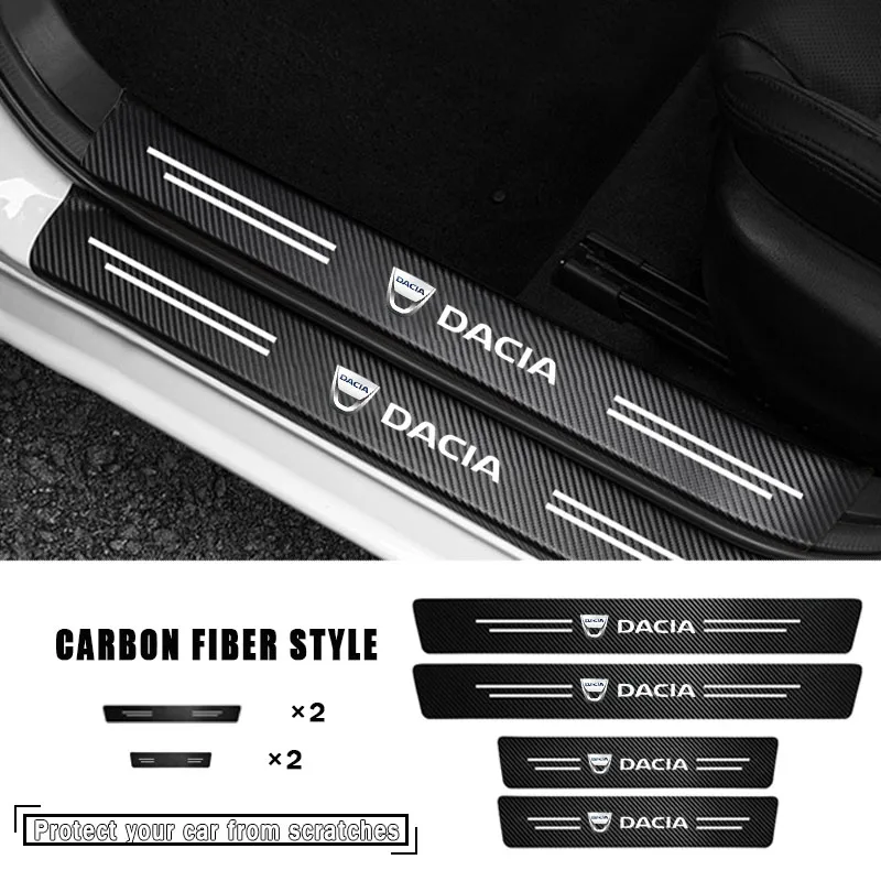 

Car Universal Door Sill Door Edge Protect Stickers for Dacia Duster Dokker Lodgy Sandero Stepway 2021 Dokker MCV Car Accessories