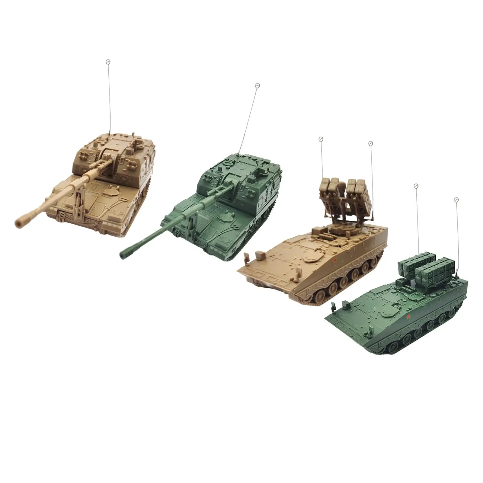 

1:72 Scale 4D Tank Model DIY Assemble Building Model Kits Puzzle Miniature for Education Toy Tabletop Decor Kids Gift Display