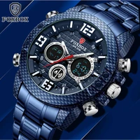 electronic movement men watch top brand luxury sports quartz mens watches full steel waterproof wristwatch men relogio masculino