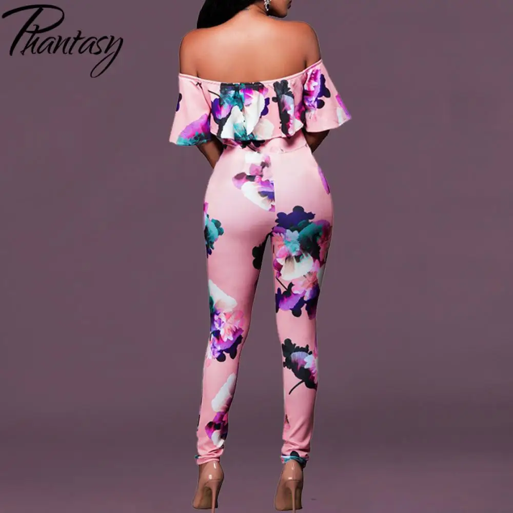 Женский Длинный комбинезон розовый с 3D принтом офисный женский костюм Модная