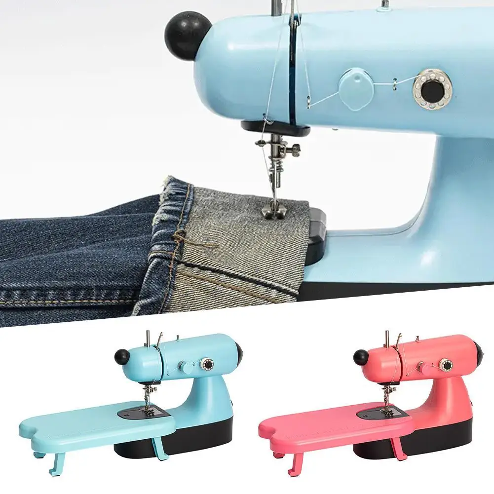 

Mini Desktop Electric Sewing Machine LED Lighting Lightweight Upgraded Electric Sewing Machine With Sewing Bag Sewing Accessory