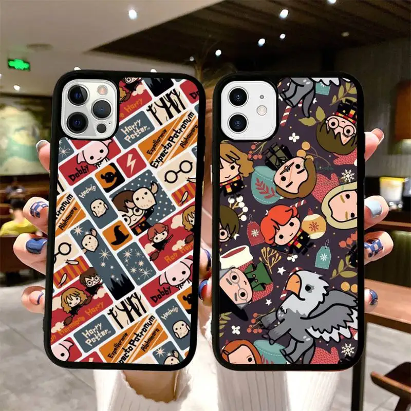 

Cartoon Design P-Potters Phone Case for iPhone 14 13 12 11 Pro Max mini 8 7 Plus X SE XR Silicone Hard PC Fundas
