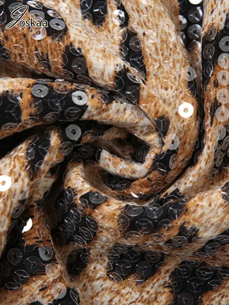 Joskaa шорты с леопардовым принтом и блестками женские хипстерские сексуальные