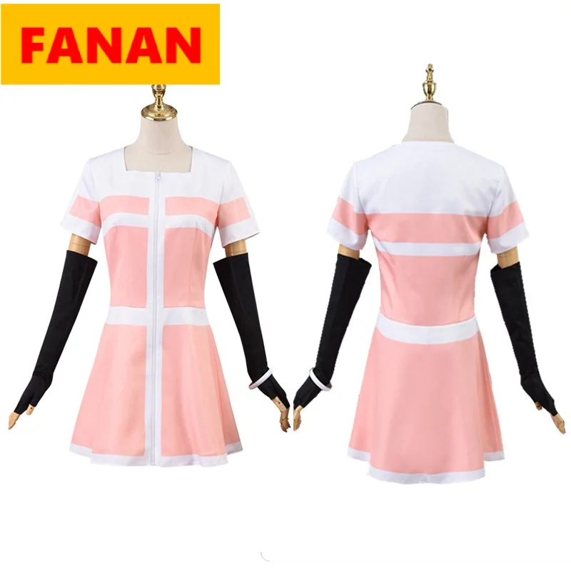 

Костюм для косплея аниме Akudama Drive, Женский костюм для косплея Swindler, костюм для обычного человека розового цвета, платье на Хэллоуин, полный ко...