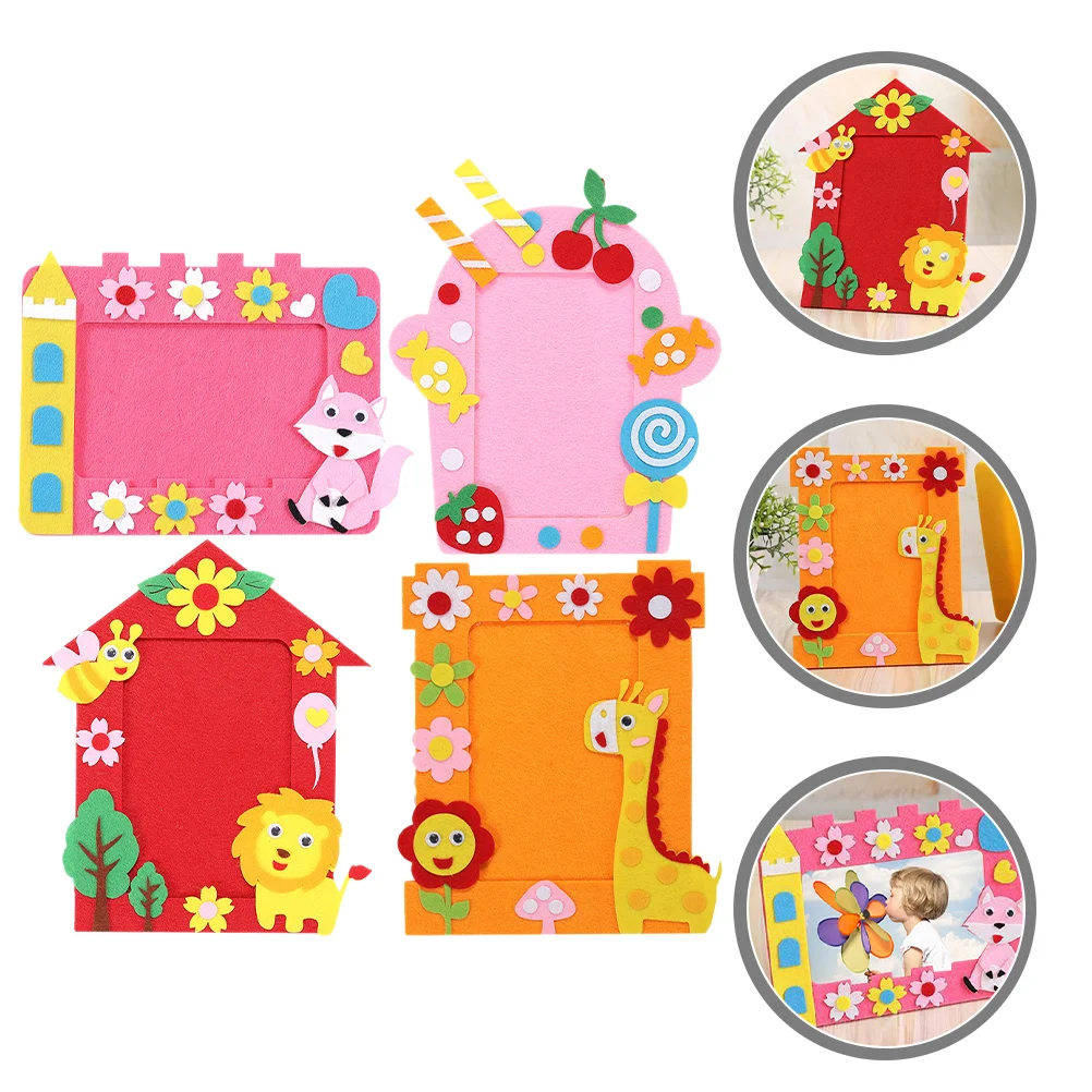 

Frame Photo Craft Picture Christmas Handmade Kit Toy Felt Holiday Making Educational Toys New Decorations Year Chinese Party
