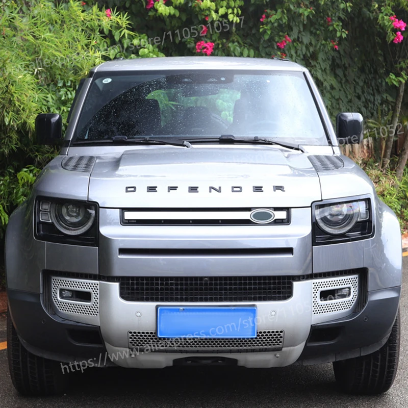 Фото Для Land Rover Defender 90 110 2020-2025 автомобильный капот двигателя буквенная этикетка DENFENDER капот двигателя автомобильная наклейка черная модификация №5