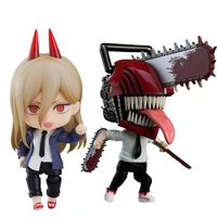 in stock 10cm q verision chainsaw man anime figuras power denji collectile model action figure toys not original