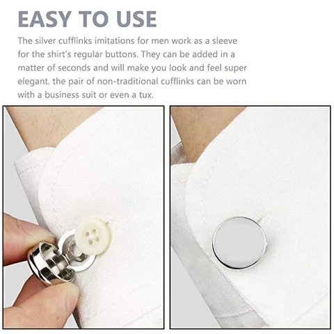 Латунные имитационные запонки JAVRICK