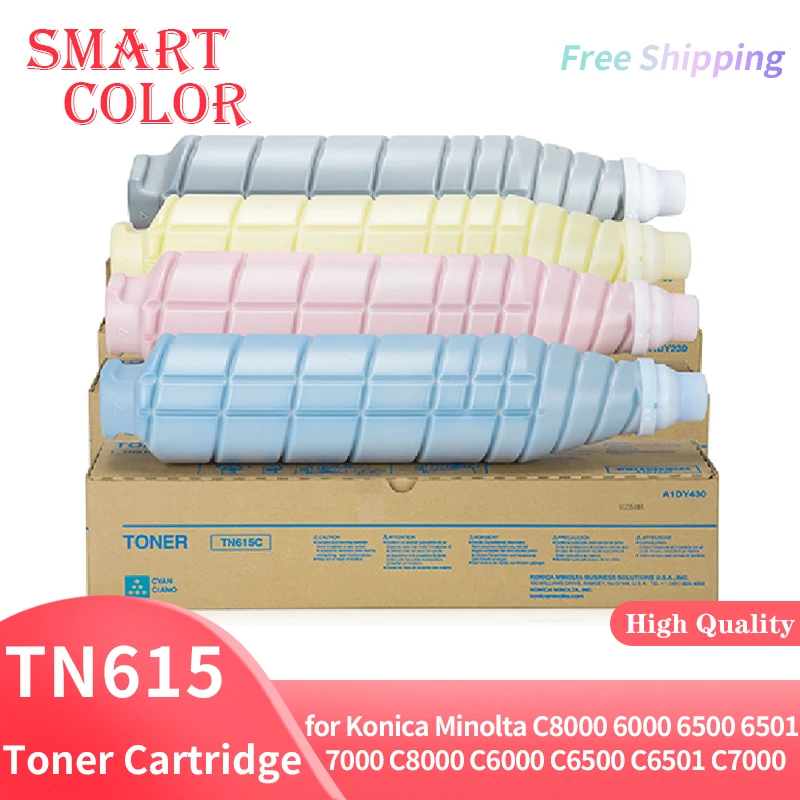 Тонер-картридж TN615 для Konica Minolta Bizhub Pro C 8000 6000 6500 6501 C8000 C6000 C6500 C6501 C7000 TN-615 TN615C