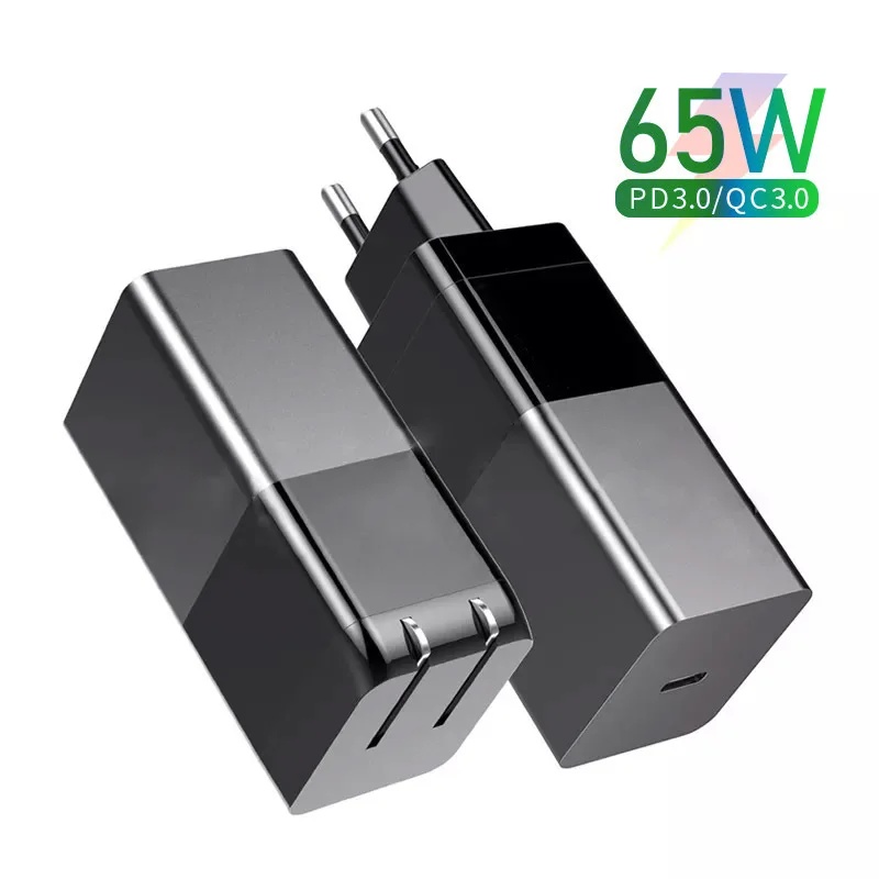 

PD charger 65W gallium nitride multi-port usb charging head PD20W for iphone12 charger adapter