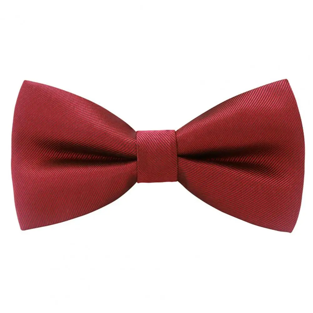 

Men Formal Business Style Exquisite Satin Bright Color Smooth Solid Color Party Banquet Wedding Groom Bow Clothes Accessories