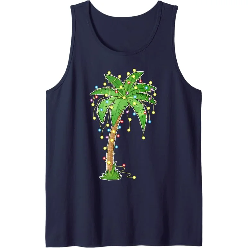 Рождественские огни Пальма Пляж Забавный тропический рождественский подарок