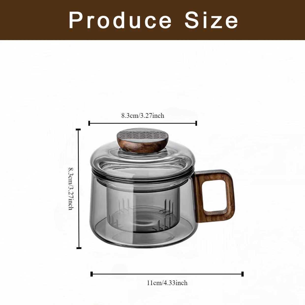 

Стеклянная чашка PDQ 200 мл